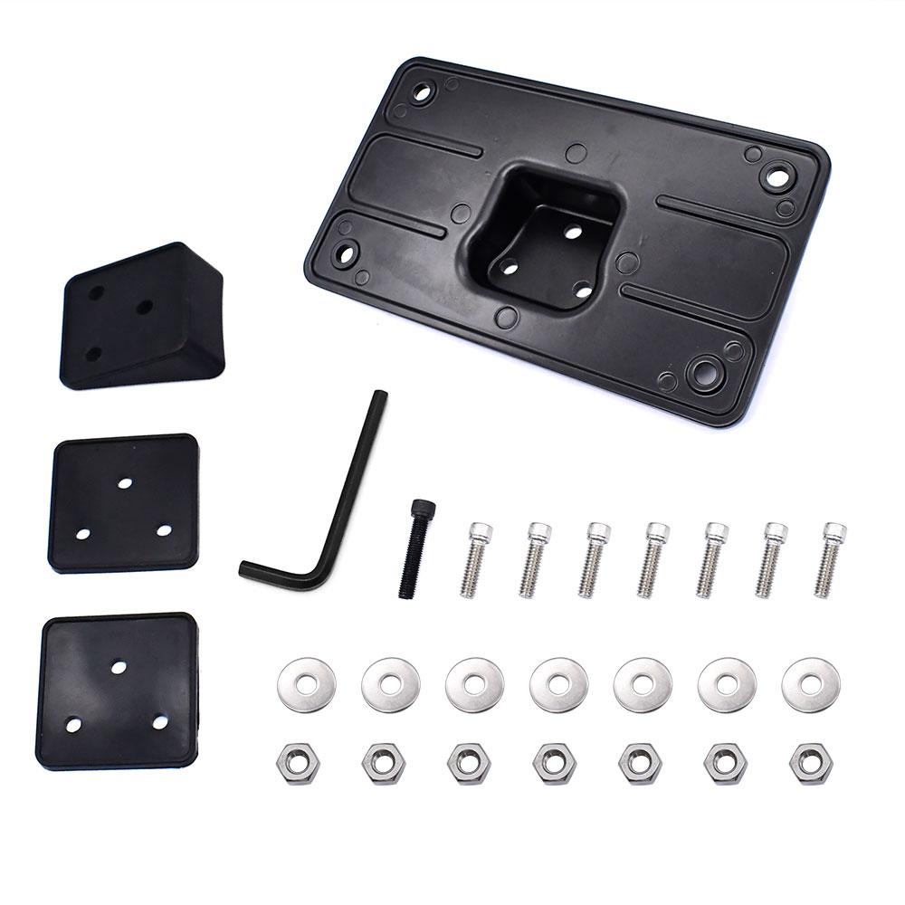 

Motorcycle 3-Hole Laydown License Plate Mounting Bracket For Harley Big Tw Sportster Dyna Softail XL 1973- A