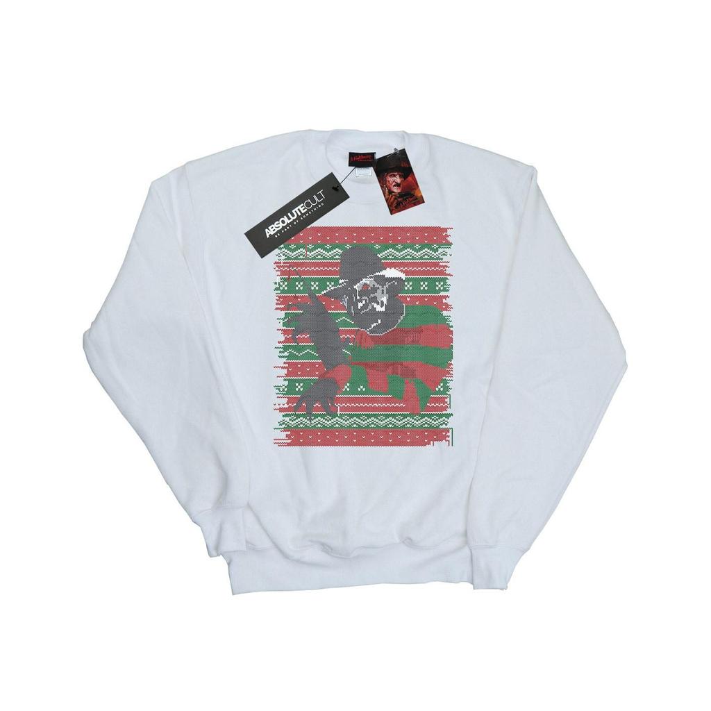 A Nightmare On Elm Street Womens/Ladies Christmas Fair Isle Sweatshirt