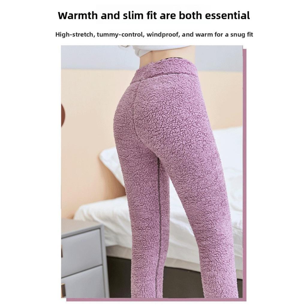 Extra Thick Cloud Fleece Shark Pants Leggings for Women Wearing Outside, Winter Plus Fleece Thick Pants Stretch Slimming Yoga Pants