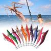10pcs Luminous Wooden Shrimp Jig Fishing Lures Artificial Bait 15g/19g Jigging Lure with Bag, 3.0 / 3.5 Hooks
