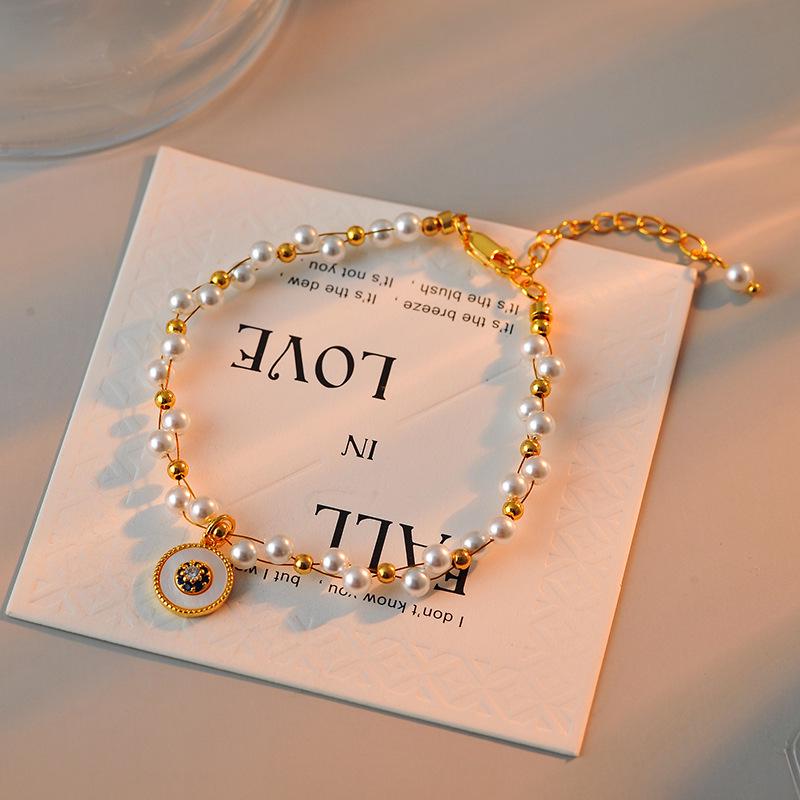 

Elegant Double Layer Gold-Plated Starry Sky Necklace & Bracelet Set for Women