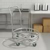 Stainless Steel Soup Bucket Cart Wheeled Insulated Trolley Food Service