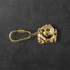 Brass Diving Helmet Keychain: Nautical Scuba Diver Keyring