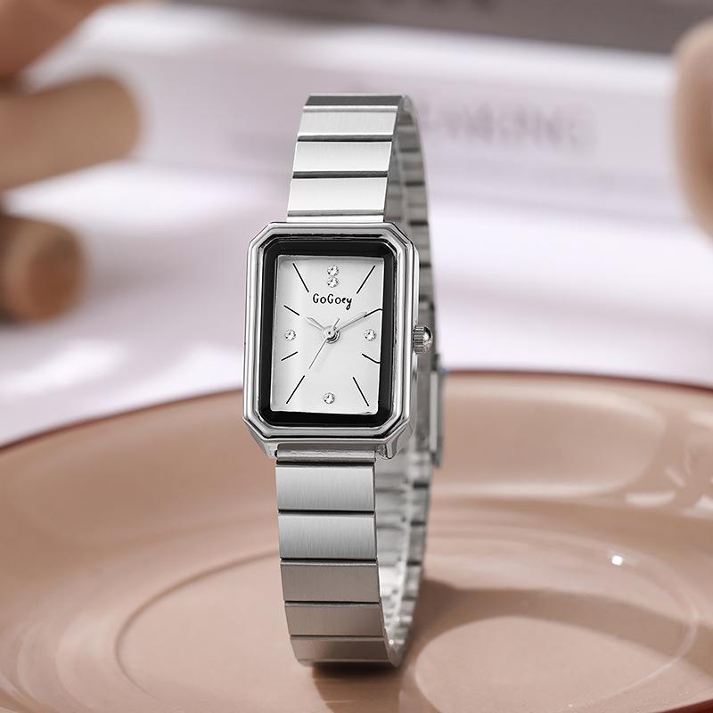 Luxury Women Watches Fashion Simple Square Quartz Watch Casual Women Watch Business Folding Alloy Ladies Clock Relogio Feminino