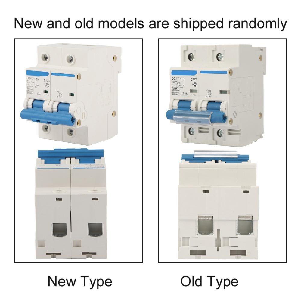Miniature DZ47-125 2P Current Circuit Breaker 400V 80/100/125A Leakage Protection Switch Air Circuit Breaker Power Distribution