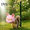 Squirrel Snack Holder Cat Head Feeder, Funny Animal Face, Outdoor Hanging Plastic Wildlife Feeder Garden Feeding Station for Backyard Patio Decor Face