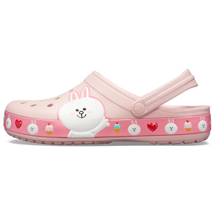 Crocs x Line Friends Beach Pink Unisex Sandals Men s 205791-606 EU 43-44