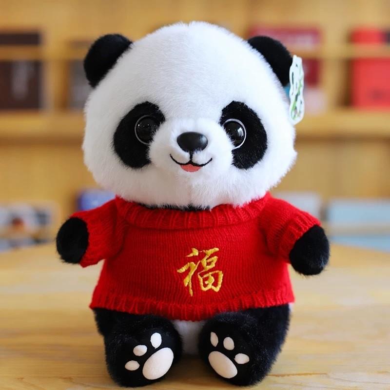 Panda Plush Toy With Pp Cotton Filling For Children And Collectors