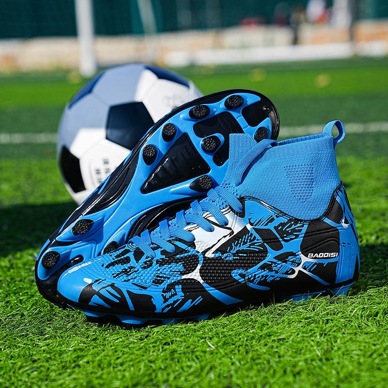 32-46 Football Shoes High-top Outdoor Men's Long Nail Sports Football Boots Large Size Youth Sports Football Boots Children Football Boots