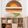 Fun-L023 Sunset Sunset Bedroom Living Room Study Background Landscaping Wall Sticker Sticker Self-adhesive