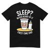 Tired New Dad Funny Father's Day First Time Dad Coffee Lover T-Shirt