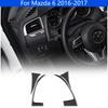 Carbon Fiber For Mazda 6 2016-2017 Dashboard Side Trim Anti Scratch Waterproof Sport Modification Interior Decor Car Accessories