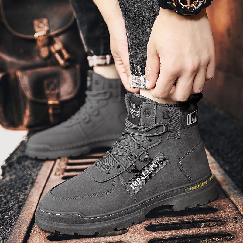 Labor insurance shoes men's 2025 new waterproof and non-slip work tooling men's shoes summer sports high-top Martin boots men's