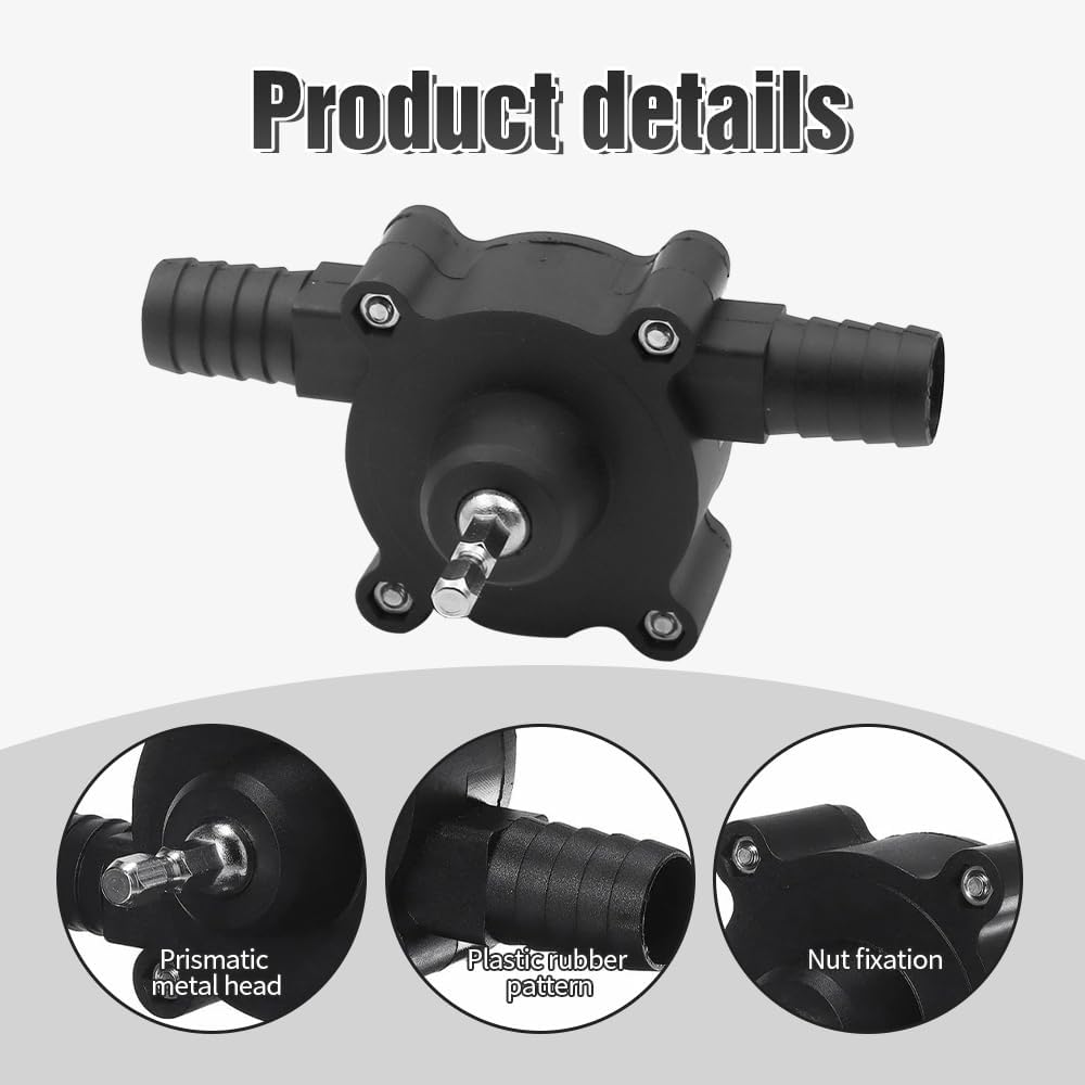 Hand Pump Water Drill Transfer Pump, Small Water Pump Hand Drill Water Pump Electric Water Pump, Self-Priming Transfer Pump, Electric Hand Pump