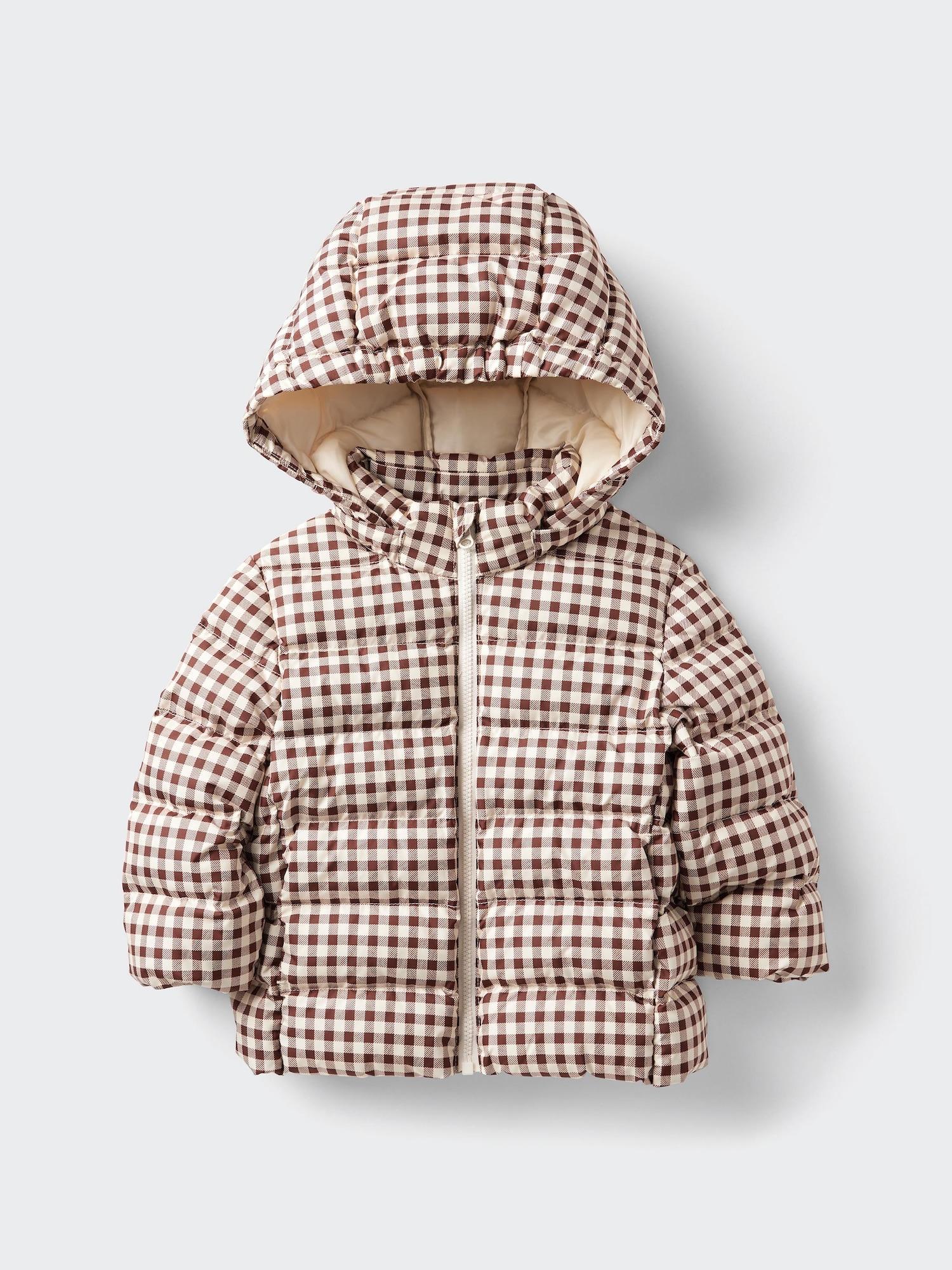 

Uniqlo Bt Pufftech Стираемая парка на полной молнии с узором 35 BROWN/BABY 110