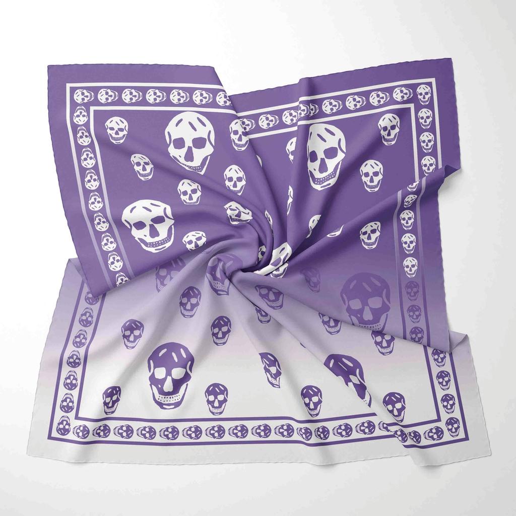 70CM*70CM Spring Women Polyester Chiffon Foulard Scarf  Fashion Foulard Printed Neck Tie Belt Hair Accessories