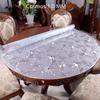 Soft Round Tablecloth Transparent PVC Waterproof Oilprpoof Living Room Dining Tables Kitchen Desk Protector Home Decor
