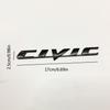 3D Metal CIVIC Logo Letters Car Trunk Emblem Fender Badge Decal Sticker For Honda Civic Fender Trunk Badge Exterior Accessories