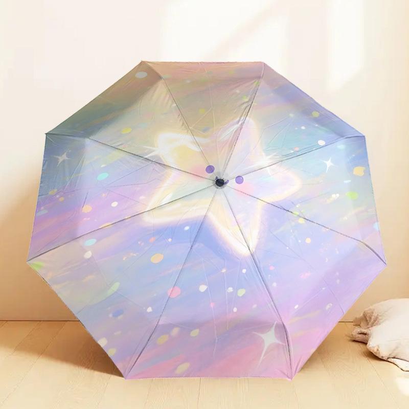 Magical Starry Sky Umbrella: A Delightful Companion for Outdoor Adventures, Featuring Automatic Opening and Closing