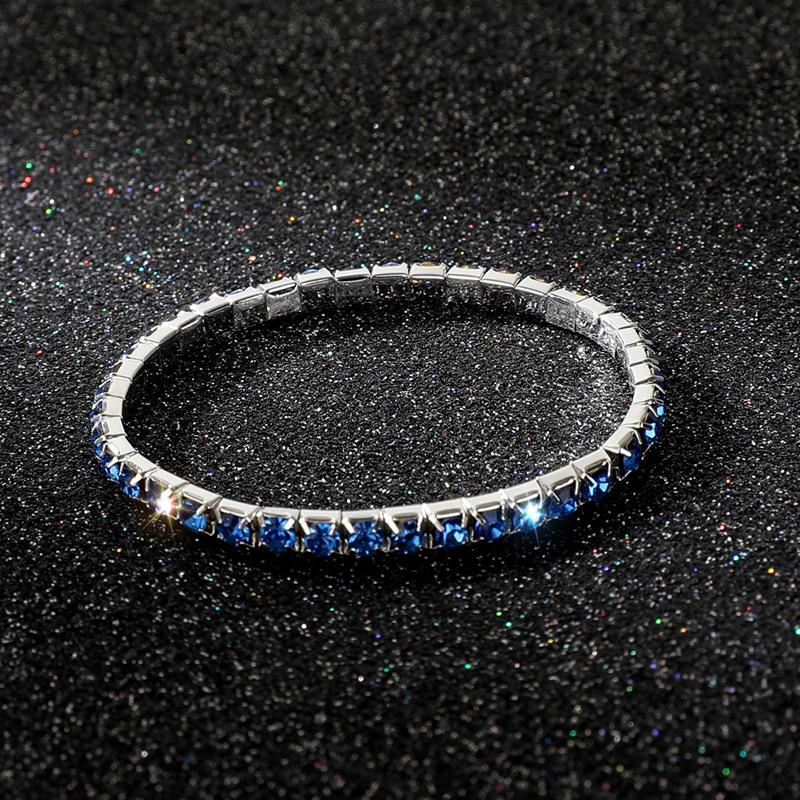Jewelry Full Diamond Single Row Elastic Bracelet Bridal Versatile Rhinestone Bracelet Claw Chain Diamond Bracelet