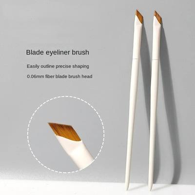 1Pcs Eyeliner Brush Ultra Thin Fine Angle Flat Eyebrow Brush Under The Eye Makeup Brushes Precise Detail Brush