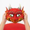 Durable Dragon Halloween Mask 3D Cute Full Face Mask, Party Baby Lightweight Breathable Eyelet Role Play Costume with Realistic Scales And Horns