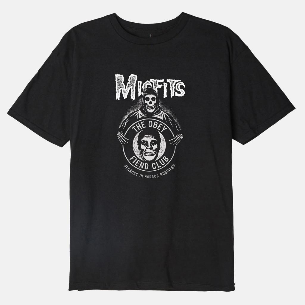 Misfits Fiend Club Tee Short Sleeve T-Shirt Couple with The Same Trendy Couple Outfit Breathable Sweat-absorbing Versatile