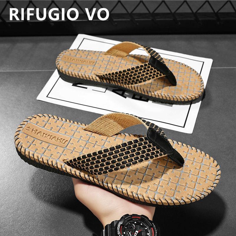 

Flip-flops men s summer non-slip and wear-resistant cold slippers Vietnamese sandals outdoor beach shoes 45