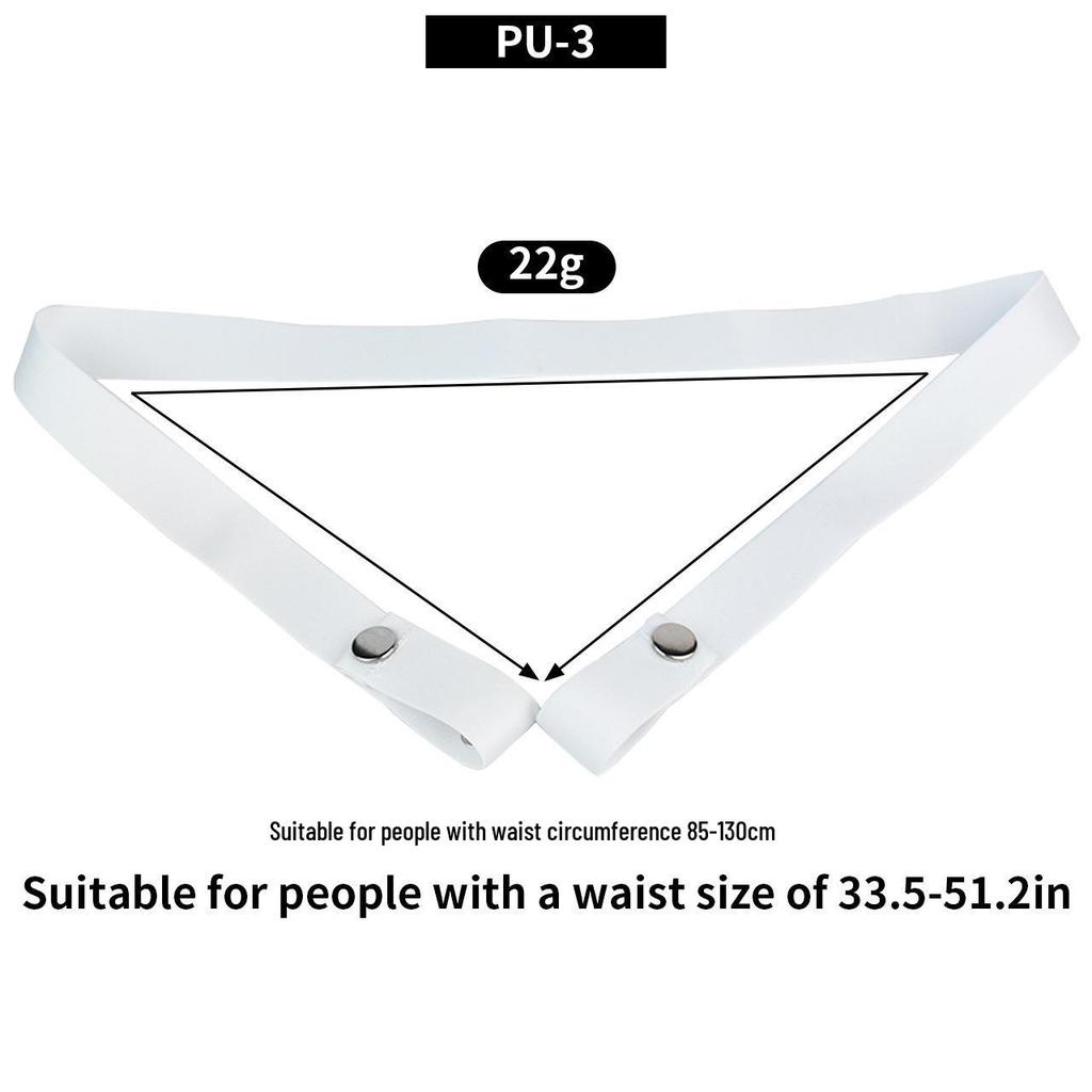 FRRK Adjustable Chastity Lock Belt with Elastic Buttons for Outing Wear