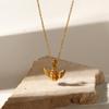 Youthway Popularity Metal Angel Pendant Necklace Stainless Steel Waterproof Chain Gold Plated Charm Jewelry  New