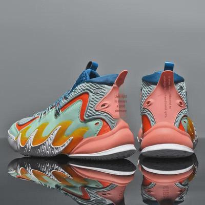Men's Trendy High-Top Autumn Basketball Shoes - Large Size, Thick Sole, Casual & Sporty Design