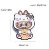 Fashion Cartoon 3d Brooch Alloy Pins Jackets And Casual Accessory Wear