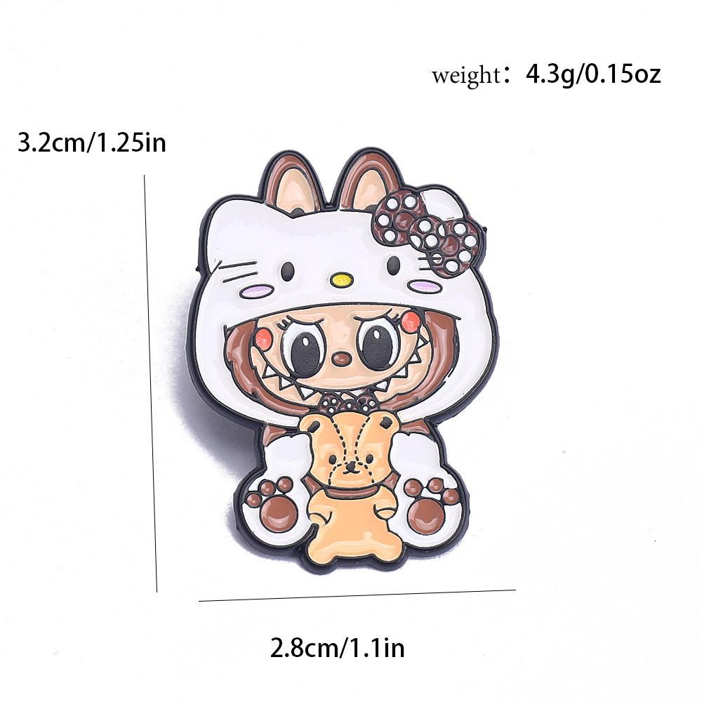 Fashion Cartoon 3d Brooch Alloy Pins Jackets And Casual Accessory Wear