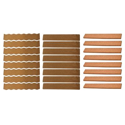 8Pcs Self Adhesive Corkboards for Wall, Long Cork Board Strips Frameless Cork Board Strips for Kitchen Office Display