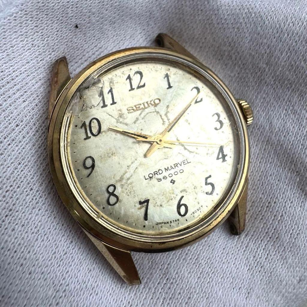 Used [In operation] SEIKO Road Marvel 36000 Arabic dial hand-wound men's watch