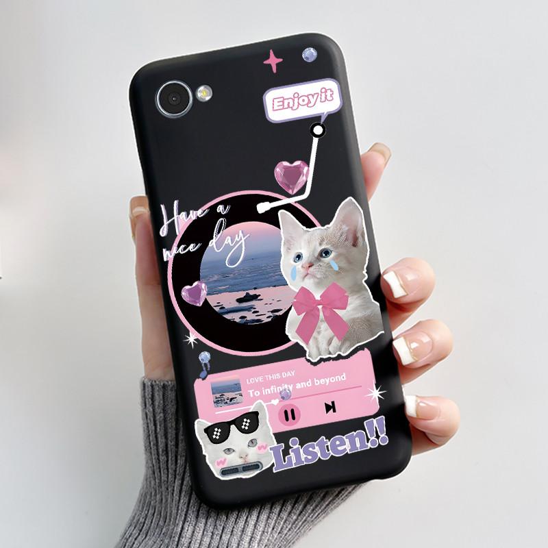 Cute Case For LG Q6 Fundas LG G6 Mini Capa Coque Printing Shell Protective Cover Soft Silicone Cartoon Black Casing