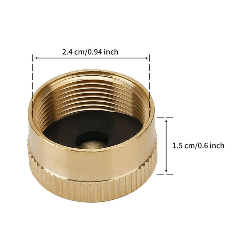 Propane Caps Durable Cylinder Seal Brass Material Great for 1lb Cylinders