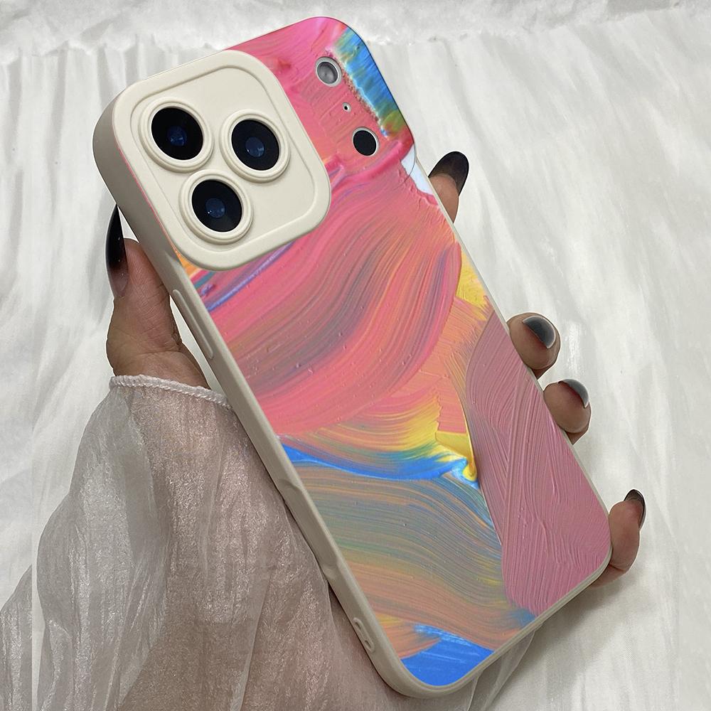M446 Color Painting Paint Pigment Art Angel Eyes Soft Phone Cases for iPhone Samsung Galaxy Xiaomi Rdemi Huawei Honor Infinix Realme OPPO All Model