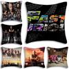 Fast And F-Furious MOVIEs Pillow Covers Cartoon Sofa Decorative Home Double-sided Printing Short Plush Cute Cushion Cover
