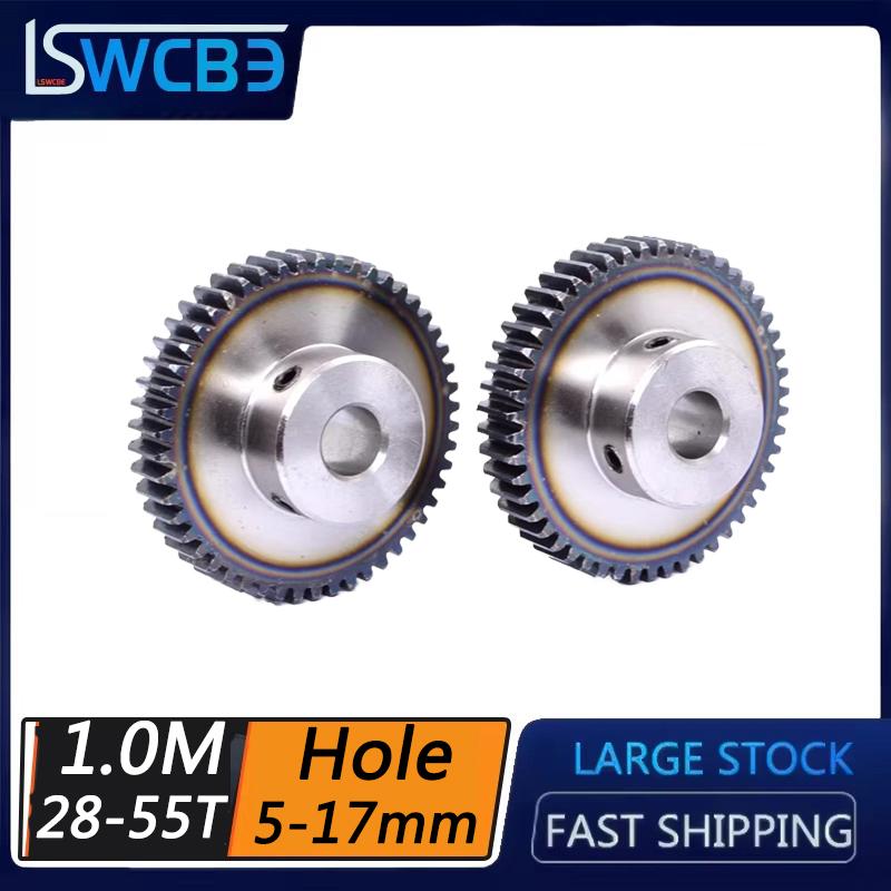 1 Mold 28/29/30/31/32/34/35/36/37/38/39/40/42/45/50/55 Teeth Motor Gear Boss Gear 45 Steel Strip Step Spur Gear 8mm