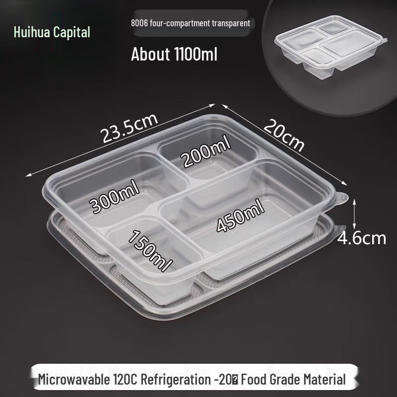 HUIHUADU Einweg-Takeaway-Lunchboxen