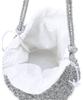 Athe Vanessabruno Silver Metal Knitting Shoulder Bag M Aaba6E811Sv