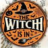 Iron Halloween Witch Metal Wall Art 2D Engraved Bar Cafe Decor