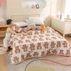 Lit d'été matelassé simple et double, léger, noyau de couette imprimé, climatisation, couette double, queen size, couette fine à carreaux