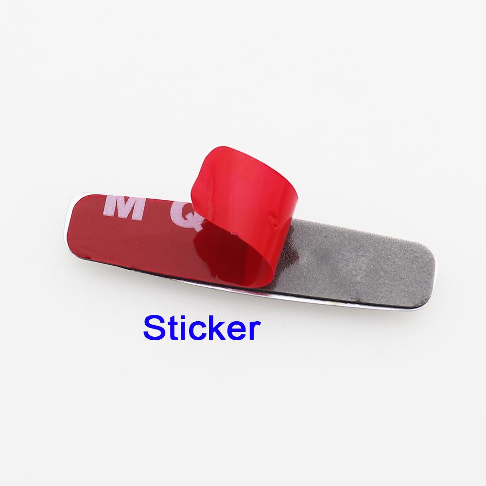 AIJ1 2pcs/1pair kia metal Car seat Emblem Car Internal Clips Console Decoration Badge Sticker Car Emblem styling Accessories
