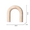 Natural Marble Sculpture Geometric Arch Semicircular Arch Ornament Yellow Cave Stone Decorative Figurines Living Room Decoration