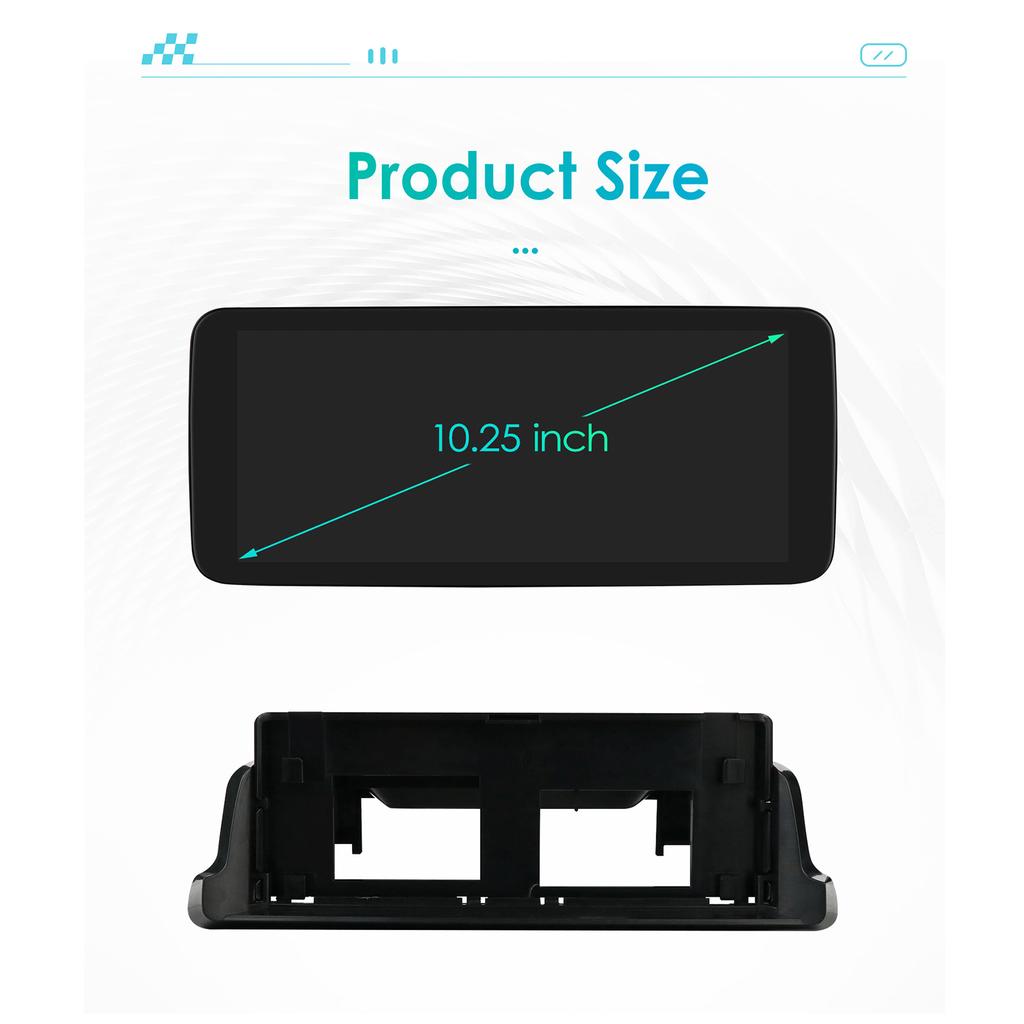 Hizpo Android 14 Octa Core Smart Car Systems Support Carplay Android Auto for Mercedes Benz C-Class W205/GLC X253 2015-2018 NTG 5.0 Intelligent Screen