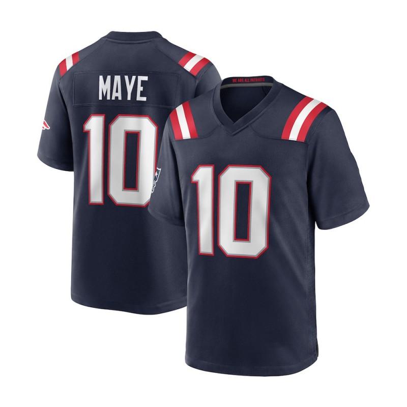 Embroidered Football Jersey - Patriots 10 Maye 12 Brady Men Women Adult Sports Uniform