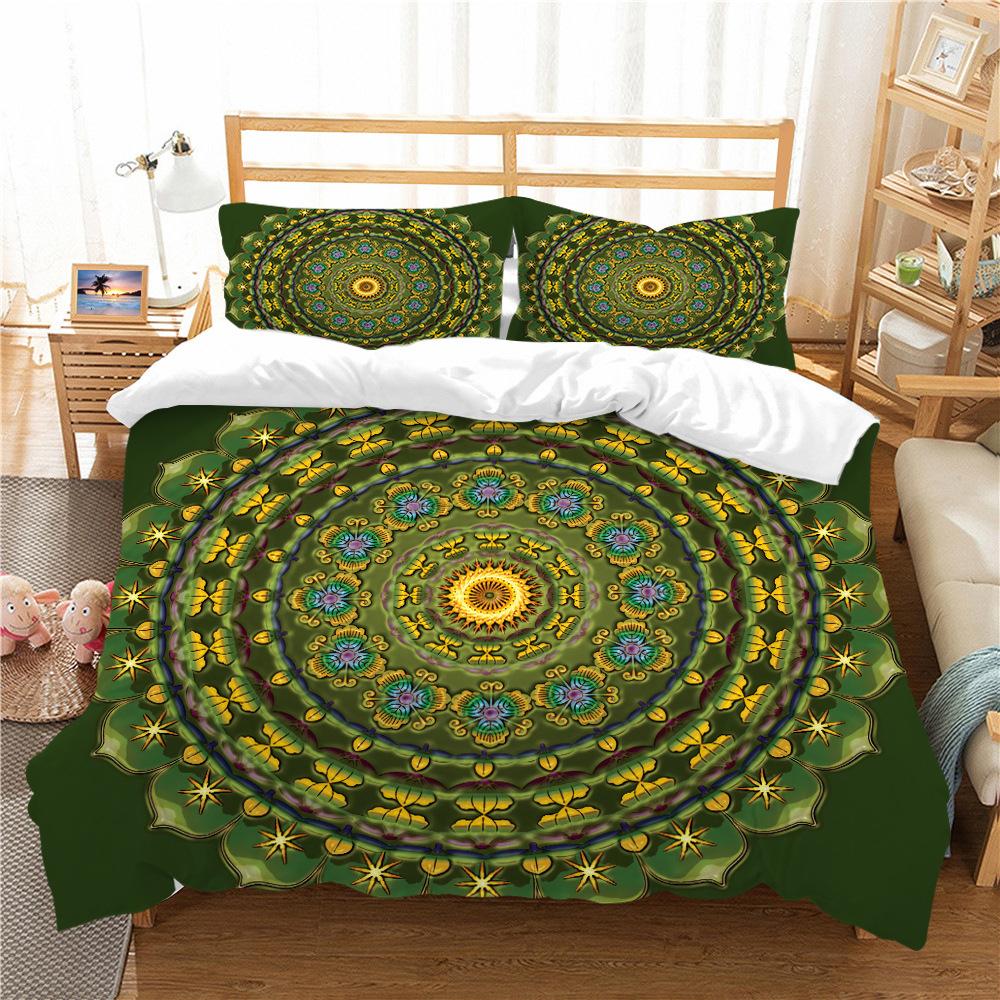 Bohemian 3D Digital Printing Bedding Two Three Piece Set Polyester