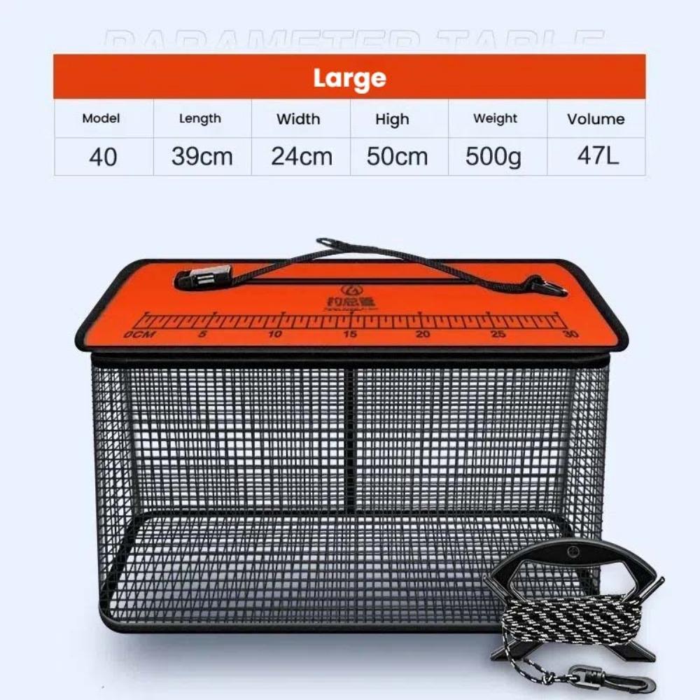 Fish Net Bag Foldable Fish Cage Quick-drying Foldable Fishing Net  Fishing Bait